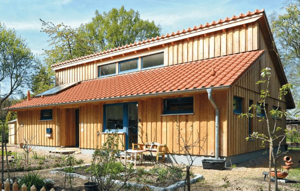 Minke Zimmerei Dachdeckerei Das moderne Haus Belichtung und Verschattung Haus mit Sonneneinstrahlung